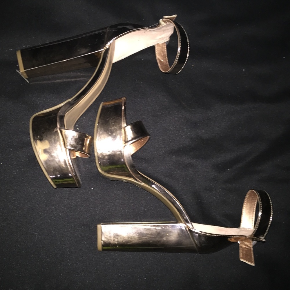 Rose Gold Platform Heels
